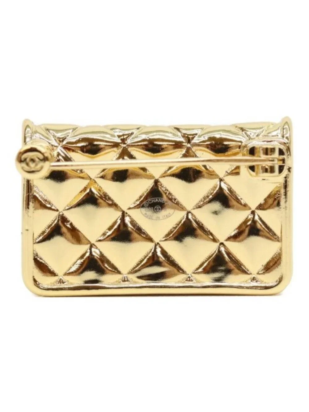 Chanel 23k CC Logo Turnlock Quilted Bag Motif